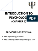Week 2 Introduction To Psychology