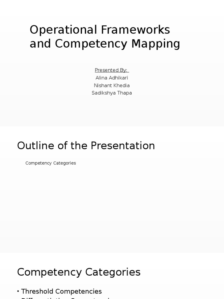 Competency Framework | PDF | Competence (Human Resources) | Accountability