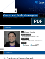 Contruyendo La Web Desde Tu Navegador - Maracaibo Tech Meetup