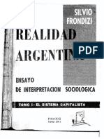 Silvio Frondizi, La Realidad Argentina. Tomo I. El Sistema Capitalista (OCRed 1955)