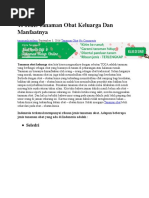 Download 40 Jenis Tanaman Obat Keluarga Dan Manfaatnya by Hestyhestsu SN349560903 doc pdf