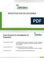 UNITROPICO Investigacion en Colombia y Productos de Investigacion