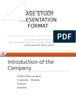 Case Study Presentation Format