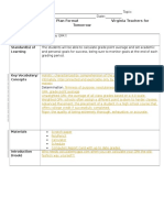 Standards of Learning Plan Format Virginia Teachers For Tomorrow