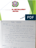 Physical Metallurgy NOTES