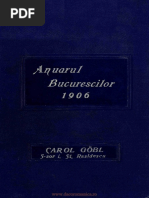 Anuarul Bucurestiului 1906 PDF | PDF