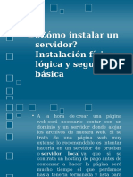 Cómo Instalar Un Servidor