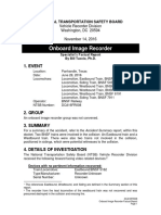 NTSB Panhandle Train Onboard Image Recorder Report