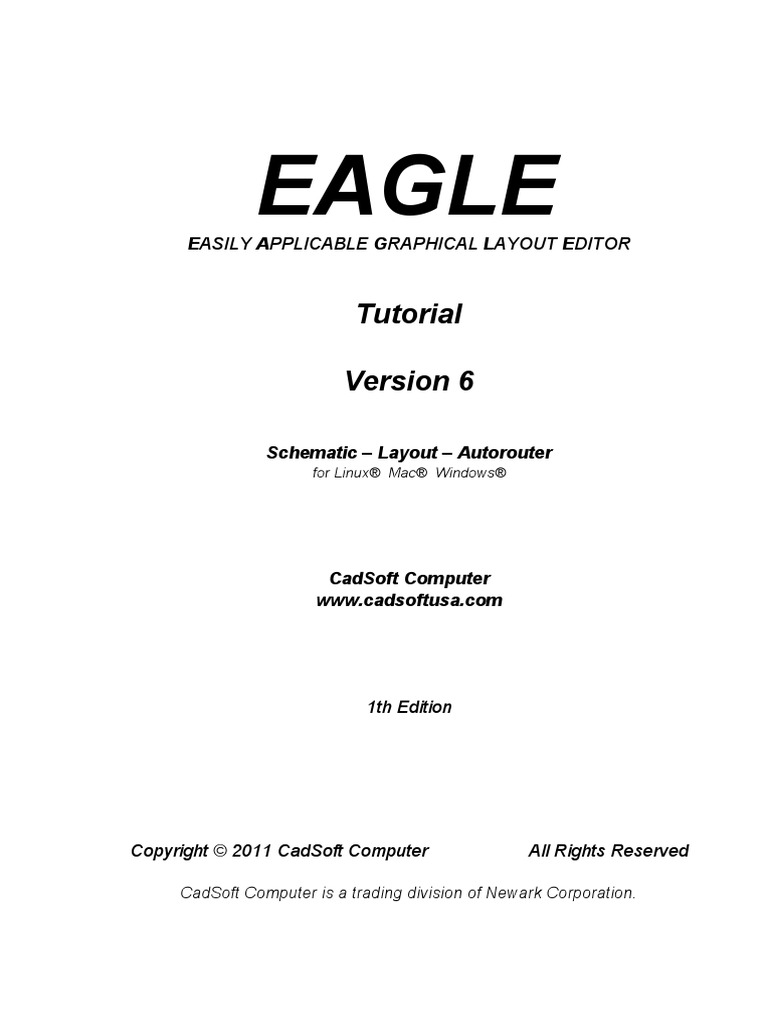 EAGLE V6 - Tutorial - en PDF | PDF