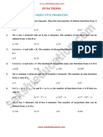 Functions: Objective Problems