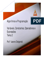 VA Algoritimos e Programacao Aula 2 Tema 2