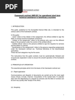 Framework Contract AMS/451 For Operational Short-Term Technical Assistance To Beneficiary Countries