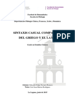 Sintaxis Casual Comparada del Griego y el Latín [José Juan Batista Rodríguez]