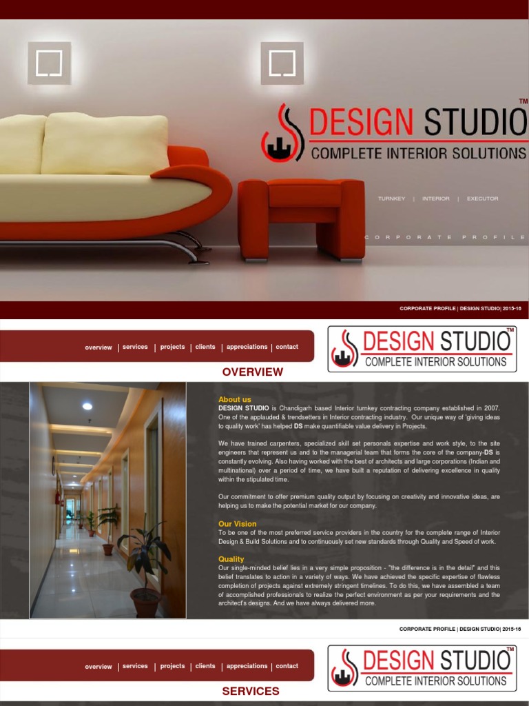 Company Profile Design Studio | PDF | Engineering | Business