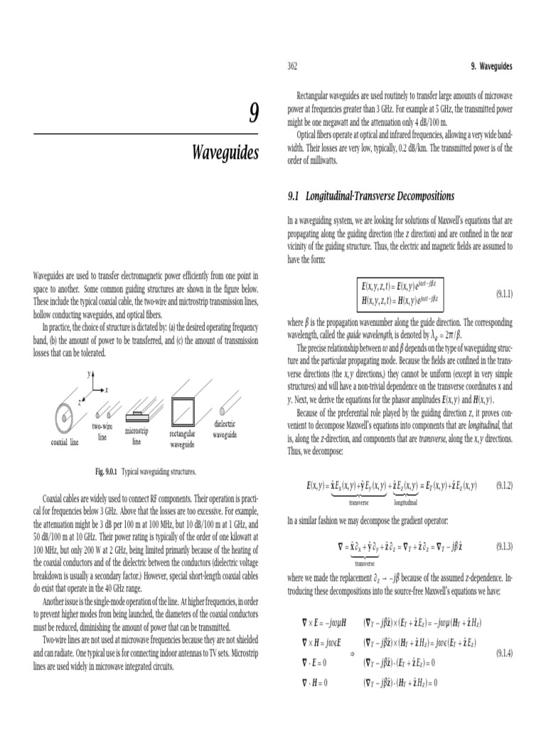 Wave Guides1 PDF | PDF | Waveguide | Coaxial Cable
