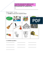 Examen Quincenal Comunicacion Primer Grado