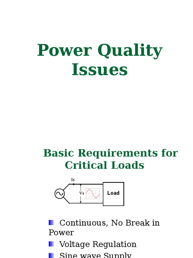 Power Quality Issues | PDF | Rectifier | Ac Power