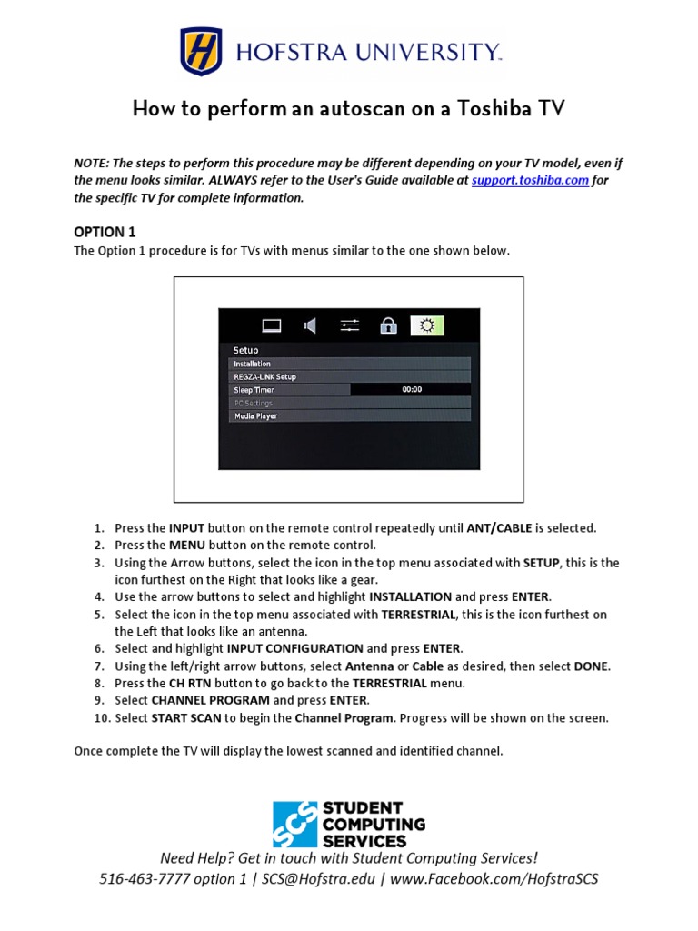 Toshiba TV Channel Scan Guide | PDF | Finance & Money Management ...