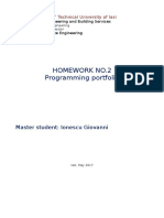 Homework No.2 Programming Portfolio: Master Student: Ionescu Giovanni