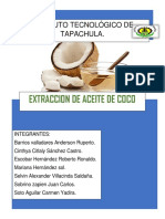 Proyecto de Extracción de Aceite de Coco