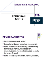 PEMIKIRAN KRITIS