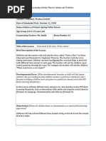 Lesson Plan 1 Curriculum