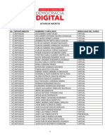 Lista de inscritos a curso