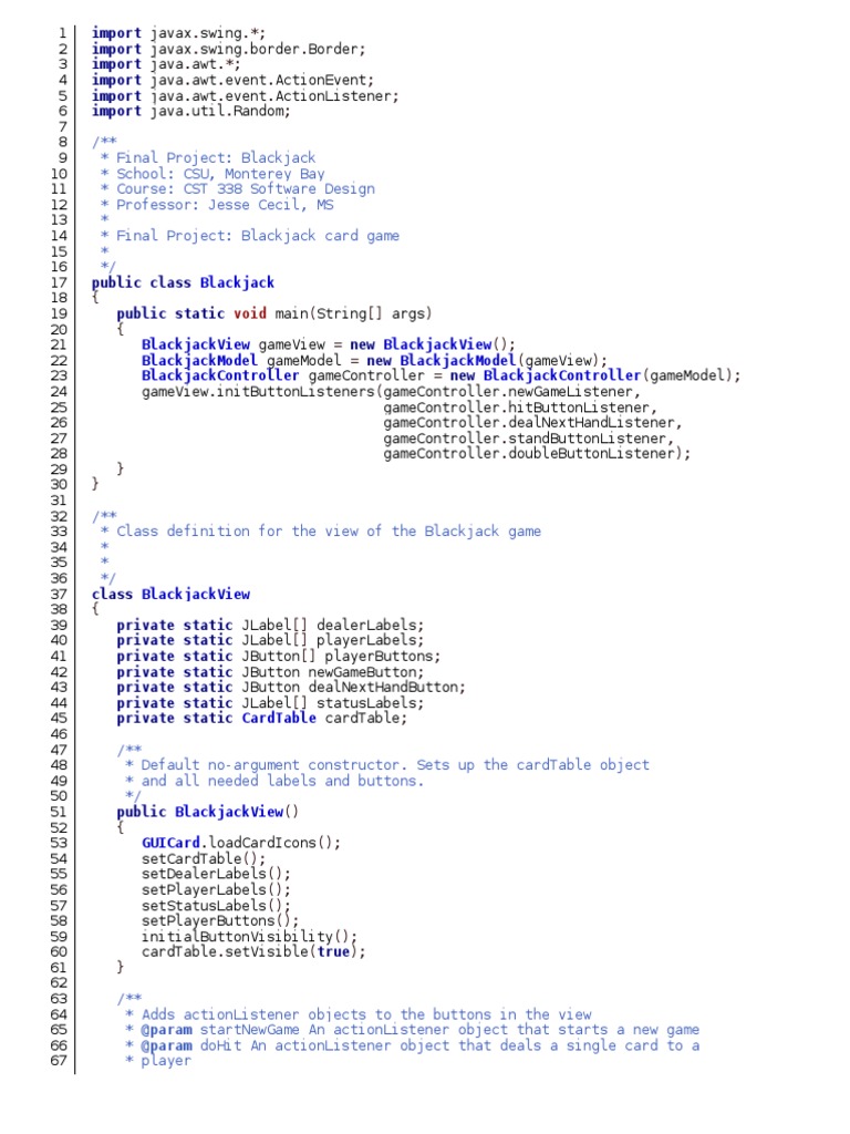 Final Blackjack Boolean Data Type Integer Computer Science