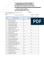 Daftar Hadir Peserta Tes Pas Mei