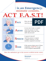 STROKE Is An Emergency.: Every Minute Counts