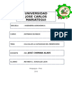 calcular reservorio