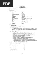 Case Report 1. Patient Status A. Identity