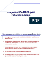 Programación HARL robot montaje