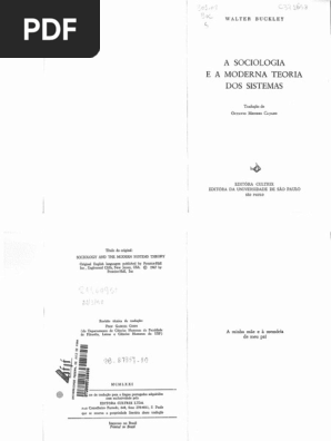 A Sociologia E A Moderna Teoria Dos Sistemas Pdf