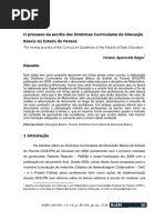 BAGIO, V. O Processo de Escrita Das DCEs Do Estado Do PR