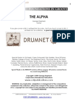 George Shepherd Foundations in Groove - The Alpha (Book 1)