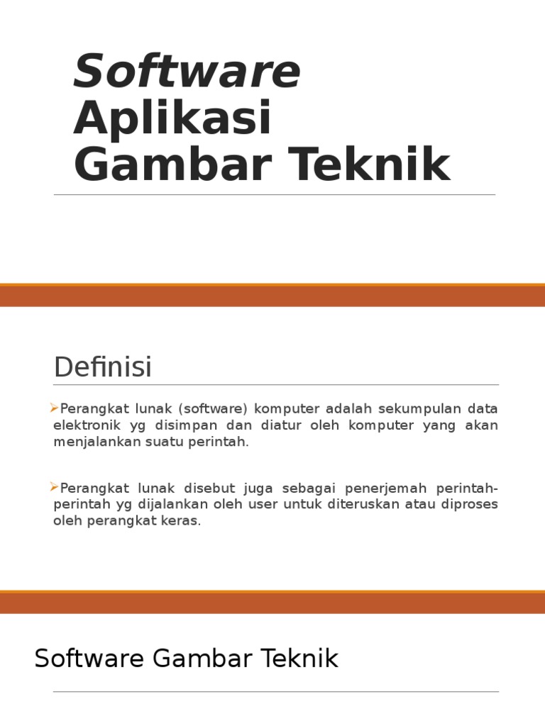 Software Aplikasi Gambar Teknik | PDF