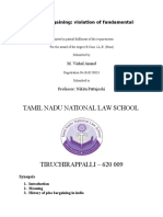Tamil Nadu National Law School: Plea Bargaining: Violation of Fundamental Rights