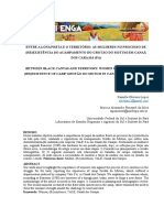 Entre a lona preta e o território