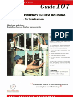 GPG107 Energy Efficiency in New Housing Site Practice For Tradesmen Windows and Doors Installing Factory Finished Components PDF