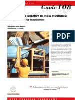 GPG108 Energy Efficiency in New Housing Site Practice For Tradesmen Windows and Doors Insulating Reveals (1993 Rep 1994)