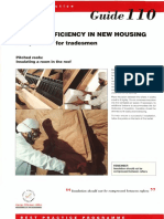 GPG110 Energy Efficiency in New Housing Site Practice for Tradesmen Pitched Roofs Insulating a Room in the Roof