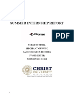 Summer Internship Report