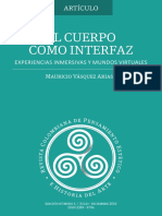 El Cuerpo Como Interfaz - Mauricio Vasquez Arias