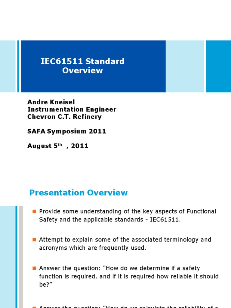 IEC 61511: Safety Instrumented Systems | PDF | Safety | Systems Engineering