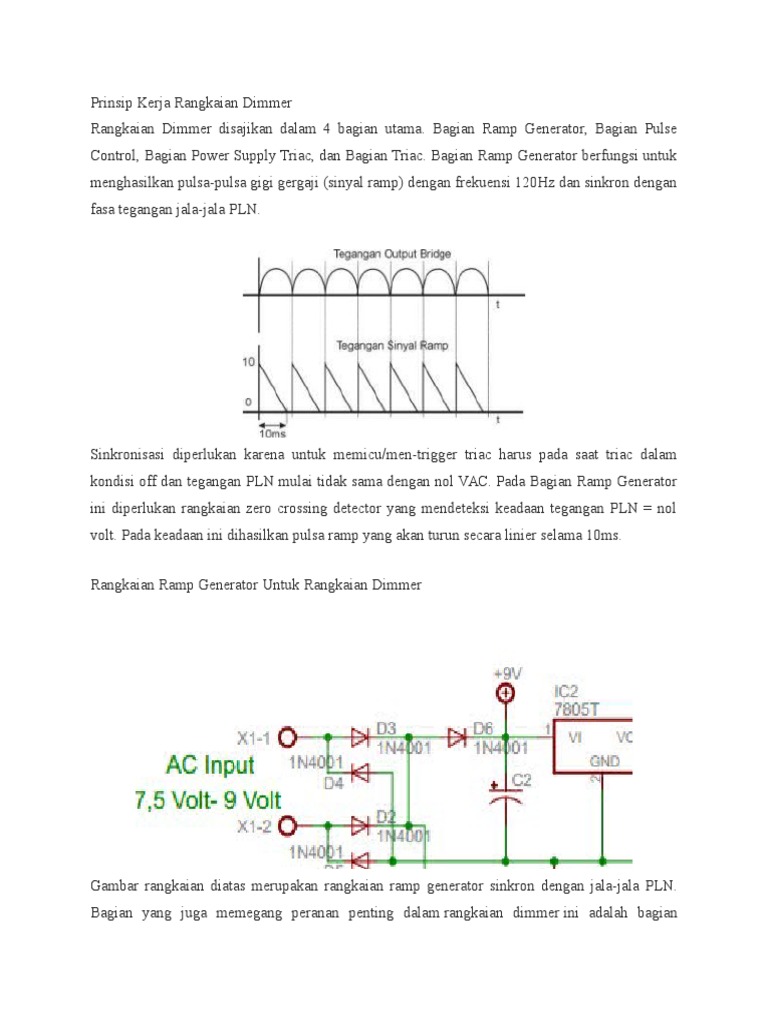 Prinsip Kerja Rangkaian Dimmer PDF