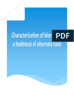 Characterization of Biomass As A Feedstock of Alternate Fuels
