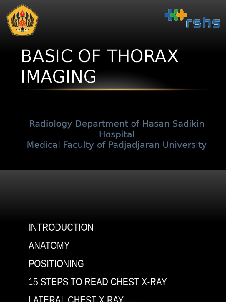 Thorax Imaging Basics and Techniques | PDF | Respiratory Tract | Lung