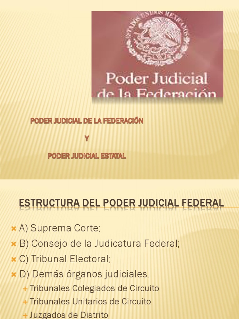 ESTRUCTURADELPODERJUDICIALFEDERAL.pdf Constitución Juez