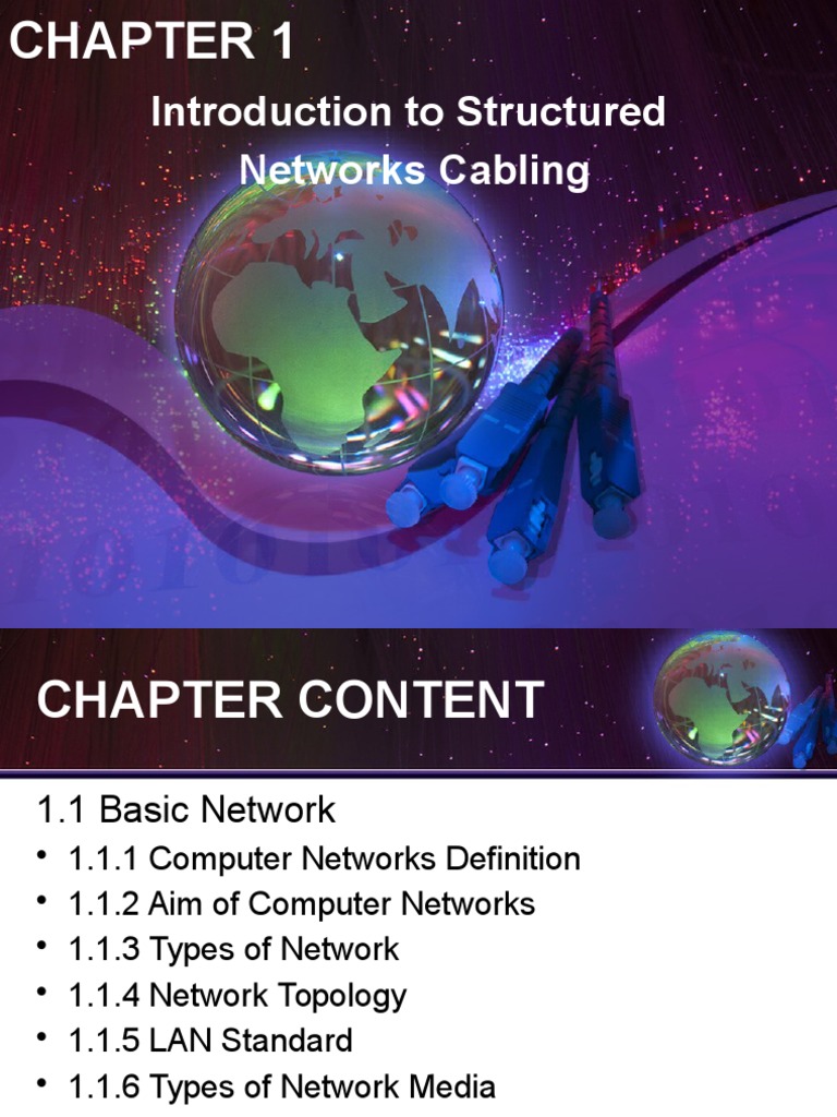Chapter 1 Cabling Pdf Network Topology Ethernet